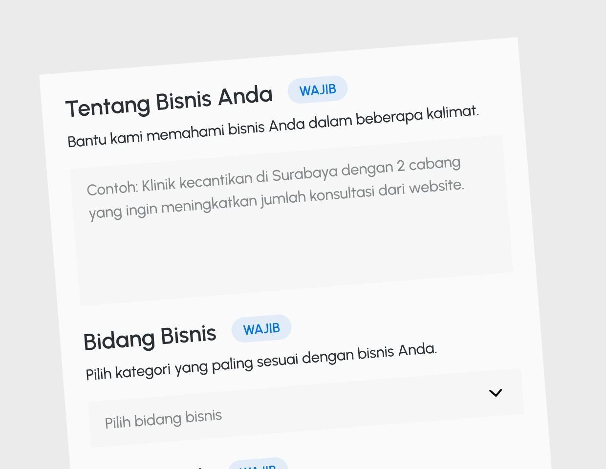 Lengkapi Profil